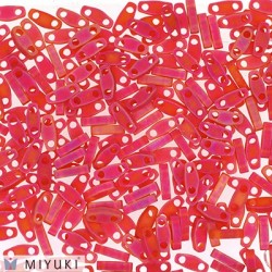 25 Grs MIYUKI Quart TILA Rouge Rubis A/B Transparent Mat