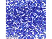 25 Grs MIYUKI Quart TILA Bleu Saphir A/B Transparent Brillant
