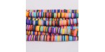 Rondelles ''Heishi'' Multicolor 1 4mm