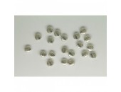 20 Perles Plates 6mm (Ø 1.9mm) Argenté