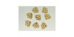 8 Charms Coeur Infini 15x12mm Doré