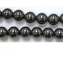 Perles en pierres hematite 3mm - Fil de 40 Centimetres