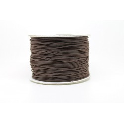 100 metres fil elastique marron 1.0 mm