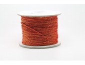 100 metres fil elastique rouge et or 1.0 mm
