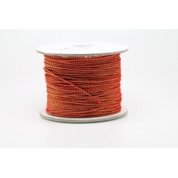 100 metres fil elastique rouge et or 1.0 mm