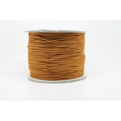 100 metres fil elastique marron 1.0 mm