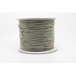 100 metres fil elastique Taupe 1.0 mm