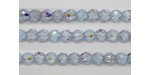 60 perles verre facettes alexandrite A/B 4mm