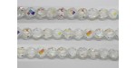 60 perles verre facettes cristal A/B 5mm