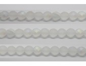 30 perles verre facettes cristal A/B mat 8mm