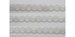 30 perles verre facettes cristal A/B mat 10mm