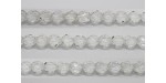 30 perles verre facettes cristal 6mm