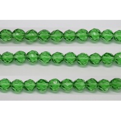 60 perles verre facettes emeraude 3mm