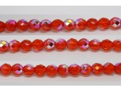 60 perles verre facettes jacinthe A/B 3mm