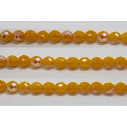 60 perles verre facettes jaune opale A/B 3mm