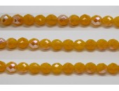 60 perles verre facettes jaune opale A/B 5mm