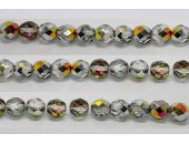 30 perles verre facettes marea 6mm