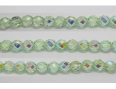 30 perles verre facettes peridot A/B 12mm