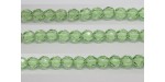 30 perles verre facettes peridot 12mm