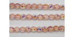 30 perles verre facettes rose clair A/B 14mm