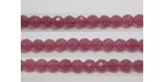 60 perles verre facettes rose opale 5mm