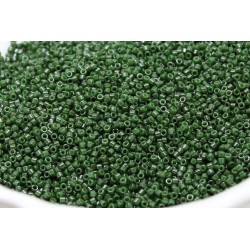 50 grs MIYUKI Delica Beads 11/0 (2mm) vert foncé