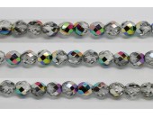 60 perles verre facettes vitrail 3mm