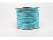 100 metres lacet coton cire 0.8mm turquoise