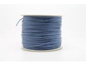 100 metres lacet coton cire 0.8mm bleu marine