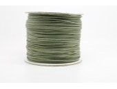 100 metres lacet coton cire 1mm vert olive