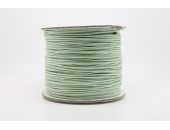 100 metres lacet coton cire 1mm vert clair