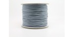 100 metres lacet coton cire 1mm gris clair