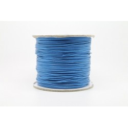 100 metres lacet coton cire 2mm bleu roi