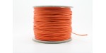 100 metres lacet coton cire 2mm orange