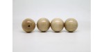 1 000 perles rondes bois naturel 4 mm