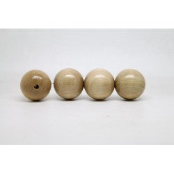 500 perles rondes bois naturel 6 mm