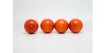 100 perles rondes bois orange 16 mm