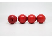 500 perles rondes bois rouge 10 mm