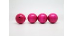 250 perles rondes bois rose 12 mm