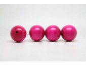50 perles rondes bois rose 24 mm