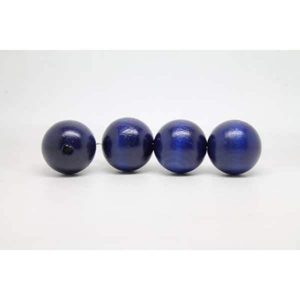 Vieille Séquoia perles de verre 70 cm Corail éclats Koblat bleu vintage 9 X 4 mm