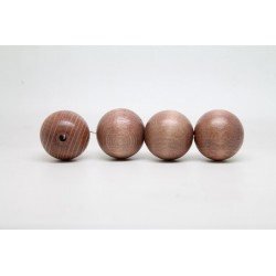 1 000 perles rondes bois marron clair 4 mm