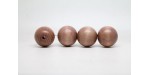 1 000 perles rondes bois marron clair 4 mm