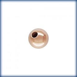 2 Perles 8.0mm Trou 2.0mm 1/20 14K Rose Gold Filled