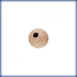 10 Perles 4.0mm Stardust Trou 1.2mm 1/20 14K Rose Gold Filled