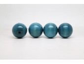 500 perles rondes bois bleu clair 6 mm