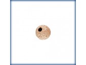 5 Perles 5.0mm Stardust Trou 1.4mm 1/20 14K Rose Gold Filled