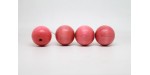500 perles rondes bois rose 6 mm