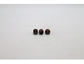 500 cubes arrondis bois marron fonce 8 mm