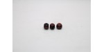 500 cubes arrondis bois marron 8 mm